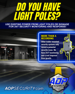 If you have light poles or electrical connection to your outdoor retail signage, then you can utilize the new AOP Security Power Box.